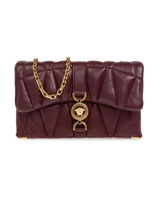 Borsa a tracolla kleio mini di Versace in Purple