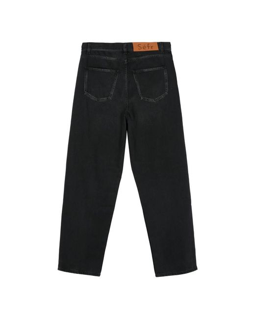 Séfr Black Straight Fit Jeans for men