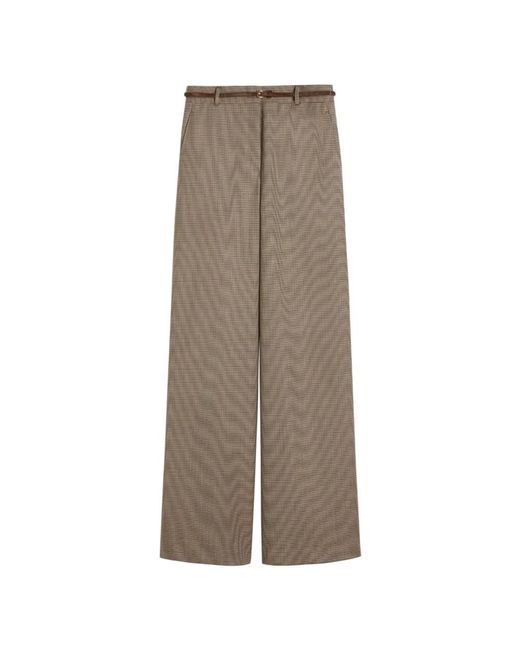Max Mara Brown Wide Trousers