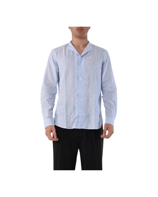 Emporio Armani Blue Casual Shirts for men