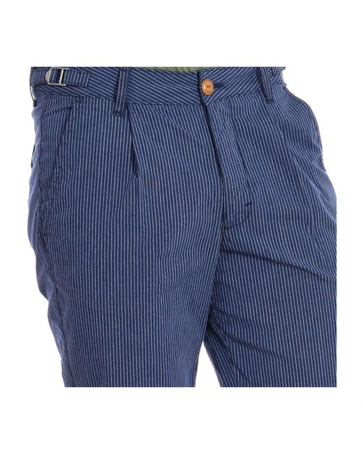 La Martina Blue Casual Shorts for men