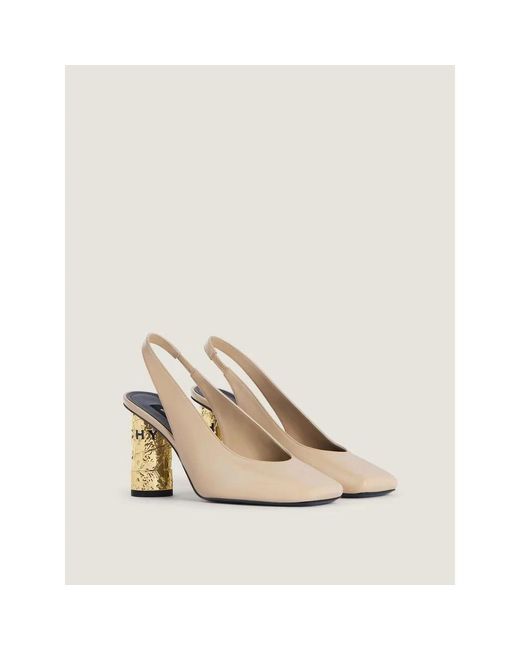 Givenchy Metallic Tape Slingbacks