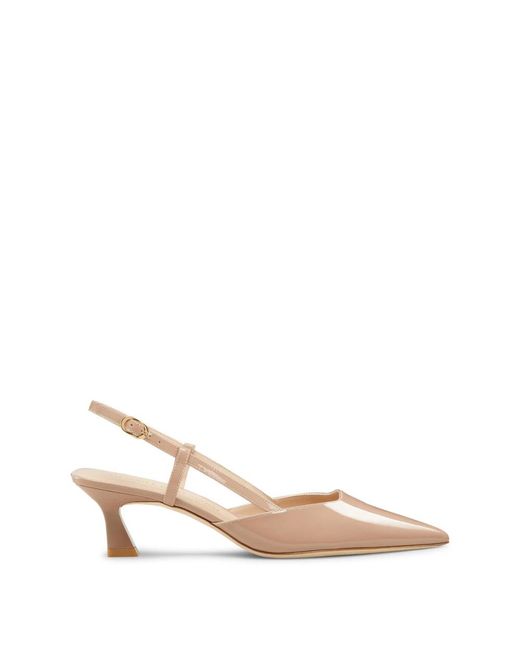 Stuart Weitzman Natural Vinnie 50 slingback
