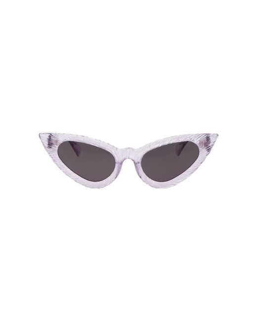 Kuboraum Purple Stylische sonnenbrille mit maske y3