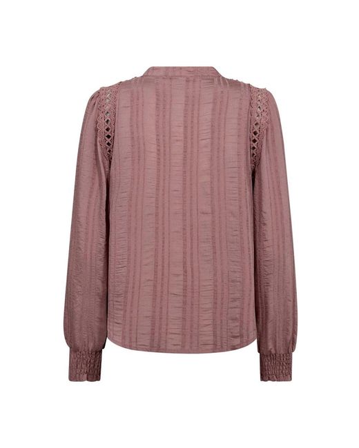 co'couture Overhemden ,Roze ,Blouses in het Purple