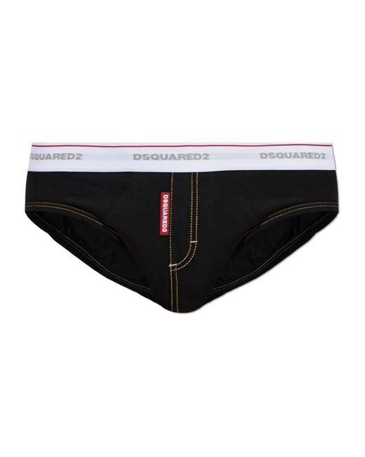 DSquared² Baumwoll-Slips Mit Logo in Black für Herren