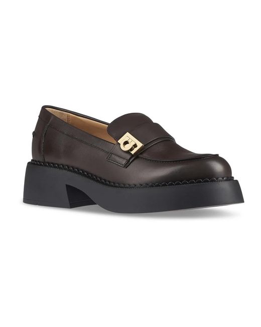 Ferragamo Black Loafers