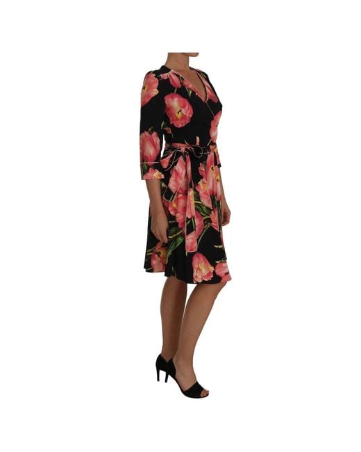 Dolce & Gabbana Red Wrap Dresses