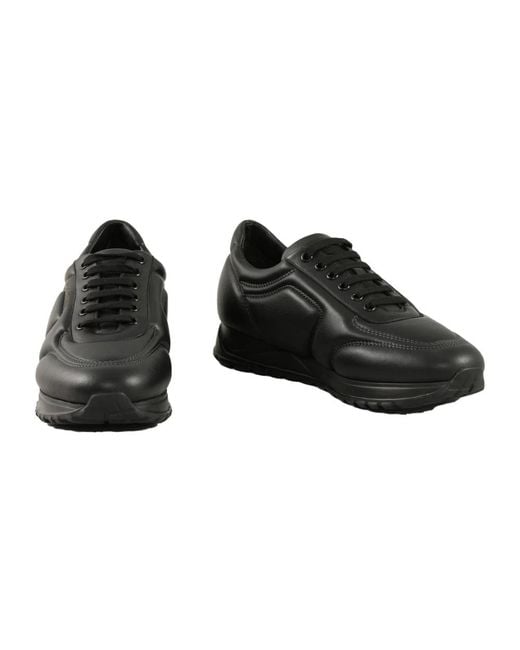 Testoni Black Sneakers for men