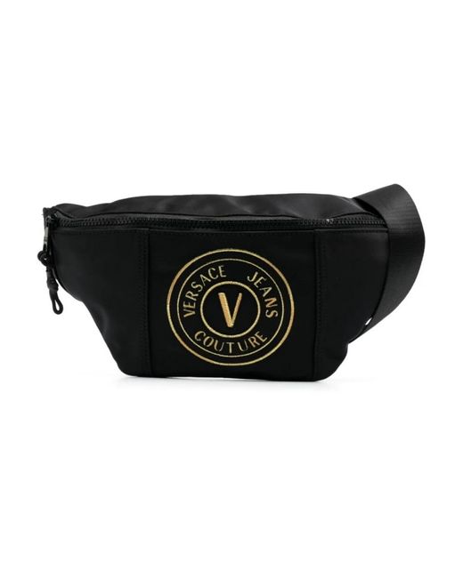Versace Black Belt Bags for men