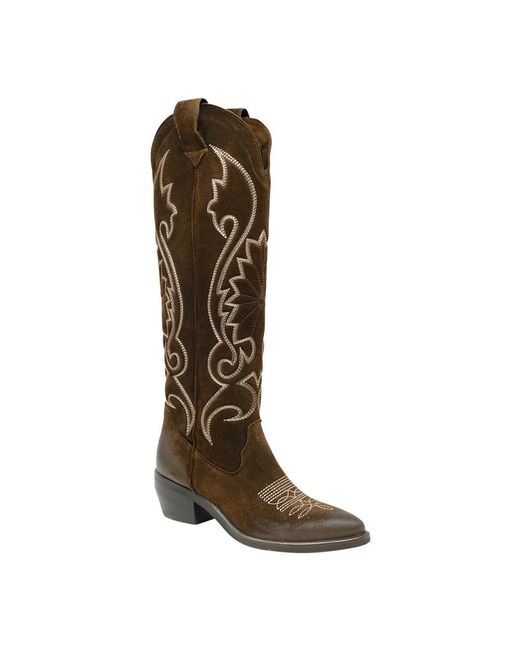 P.A.R.O.S.H. Brown Cowboy Boots