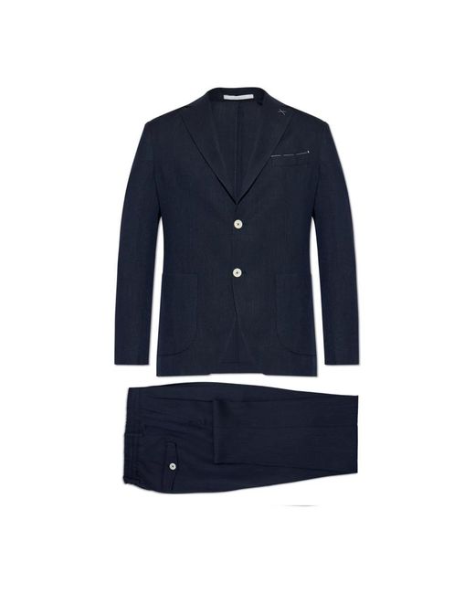 Single Breasted Suits Eleventy de hombre de color Blue