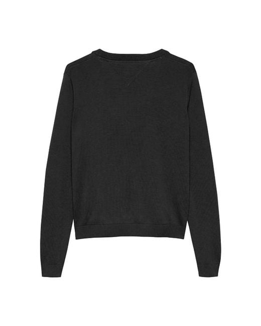 Tommy Hilfiger Black V-Neck Knitwear