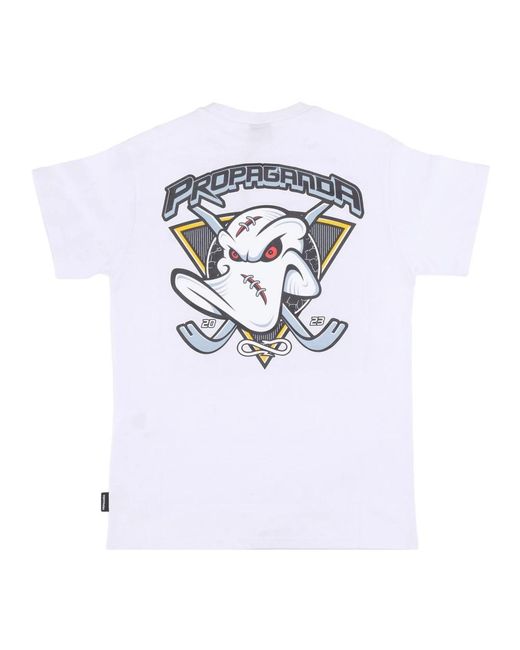 Propaganda Triangle Pain Tee in het White voor heren