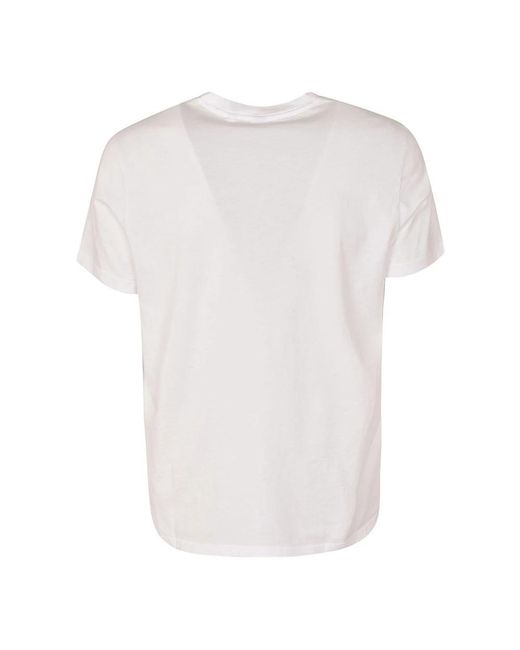Aspesi Tops ,Wit ,Katoen Silenzio Katoenen Jersey T-Shirt Wit in het White voor heren