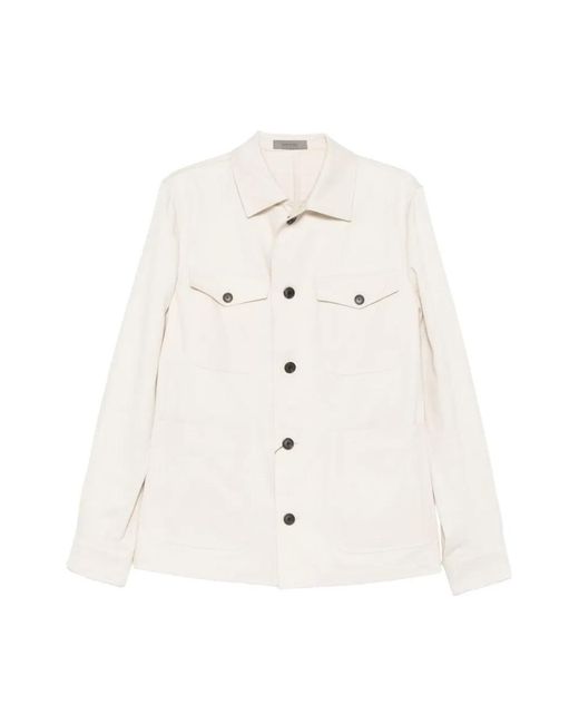 Light Jackets di Corneliani in White da Uomo