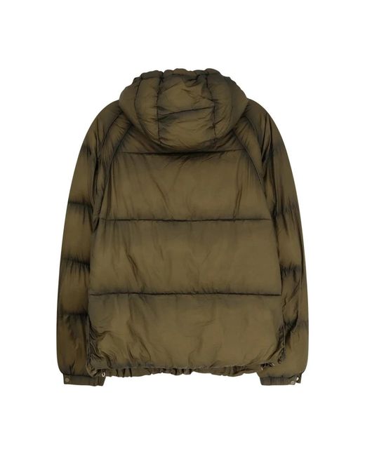 Represent Jassen ,Groen ,Nylon Transparante Puffer Met Capuchon in het Green voor heren