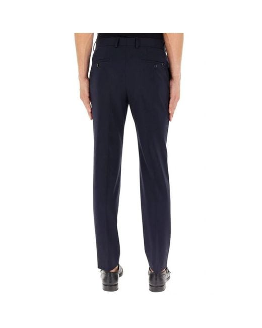 Boss Blue Suit Trousers for men