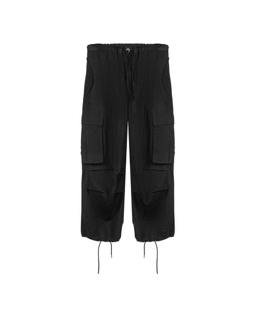 Nine:inthe:morning Black Straight Trousers for men