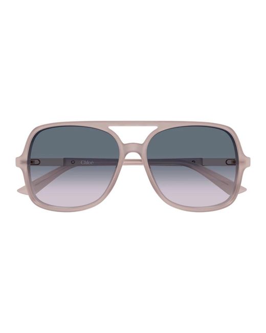 Chloé Metallic Pilotenbrille