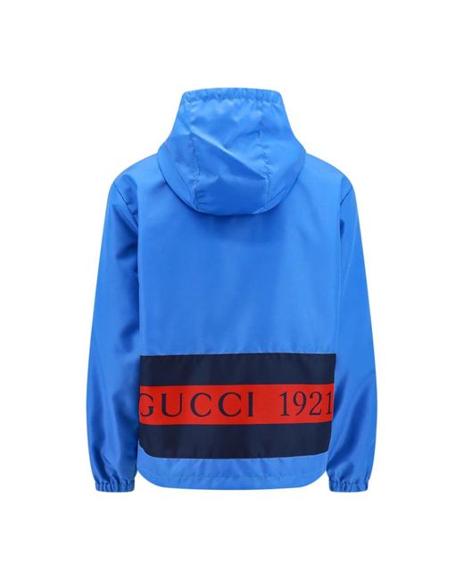 Gucci Blue Light Jackets for men