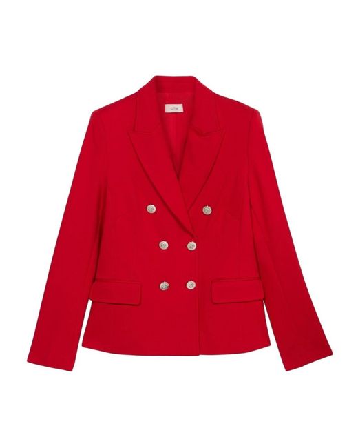 Oltre Double-Breasted Blazer in het Red