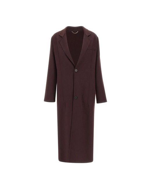 Victoria Beckham Purple Single-Breasted Coats