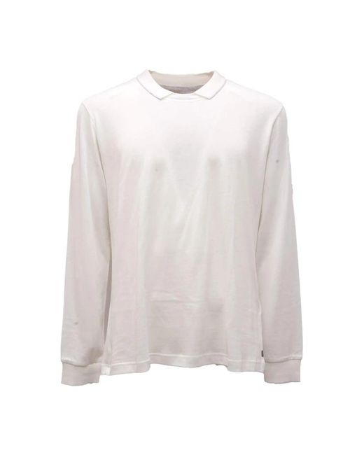 Eleventy White Long Sleeve T-Shirts for men