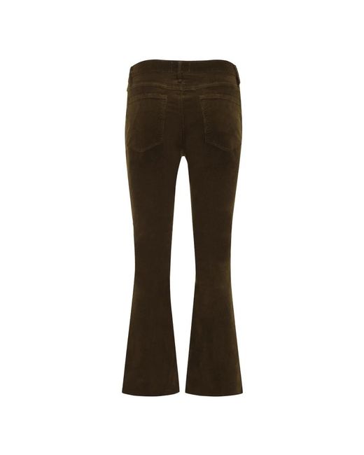 FRAME Brown Cropped Trousers