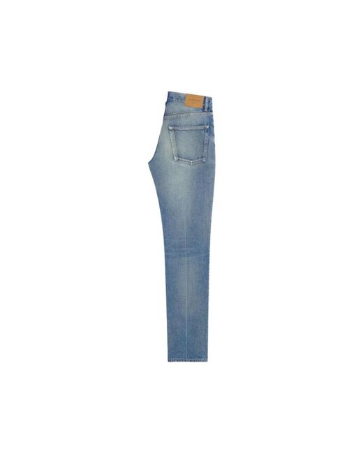 Saint Laurent Blue Straight Fit Jeans
