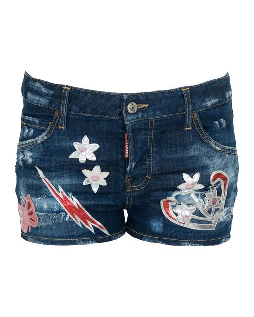 DSquared² Blue Denim Shorts