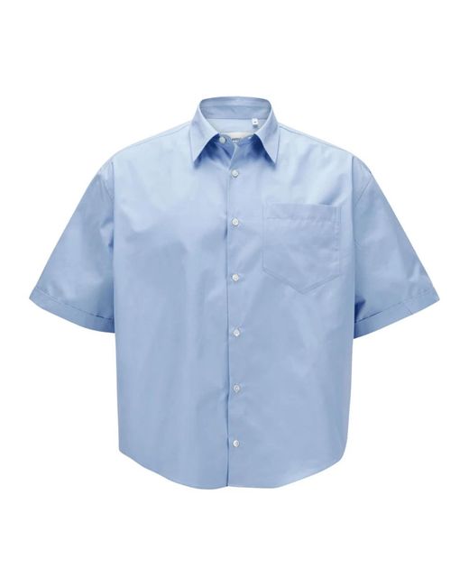 AMI Blue Short Sleeve Shirts for men