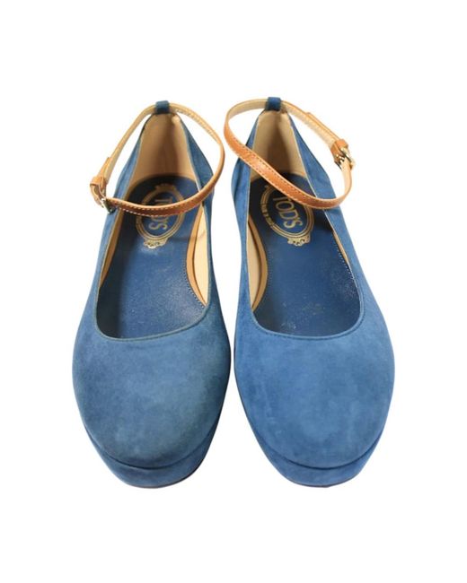 Tod's Blue Wedges