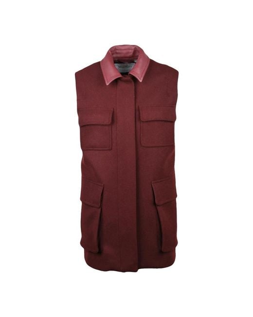 Max Mara Purple Waistcoats