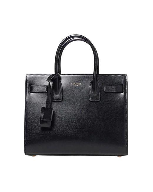 Saint Laurent Black Schwarze Nano Tote Tasche
