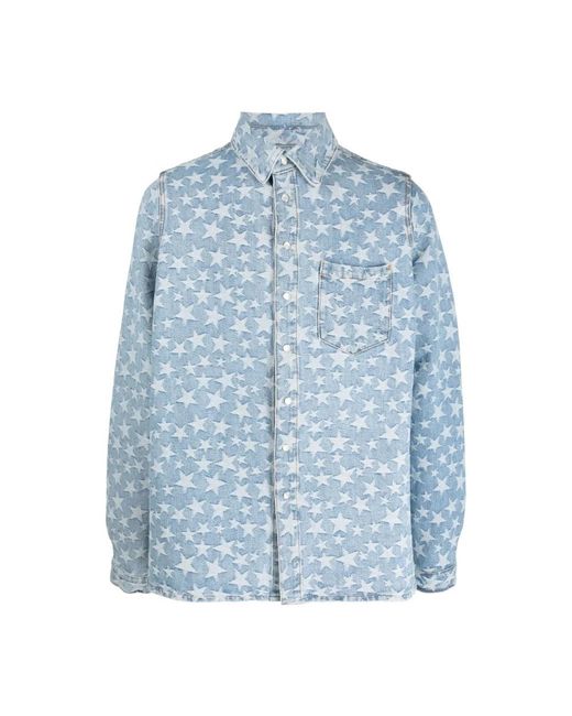 ERL Blue Denim Shirts for men