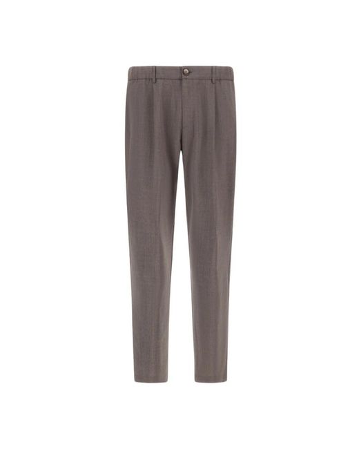 Herno Pantaloni Con Pinces Frontali in het Gray voor heren