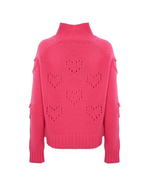 Mc2 Saint Barth Pink Turtlenecks