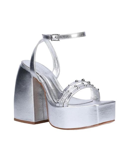 SCHUTZ SHOES White High Heel Sandals