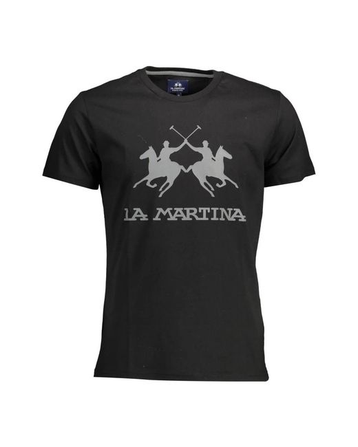 La Martina Black T-Shirts for men