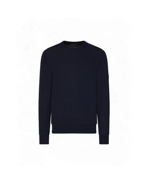 Peuterey Blue Round-Neck Knitwear for men