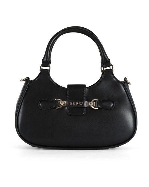 Guess Black Eco-leder handtasche nolana