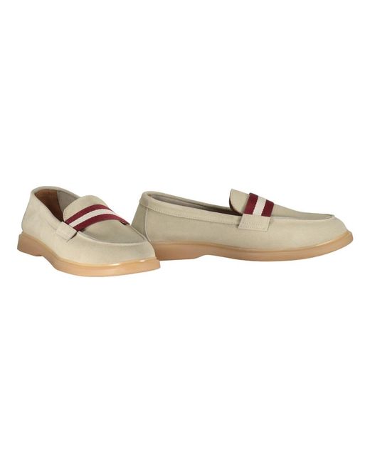 Bally Natural Wildleder-Loafer