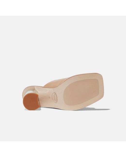 Scarosso Natural Heeled Mules