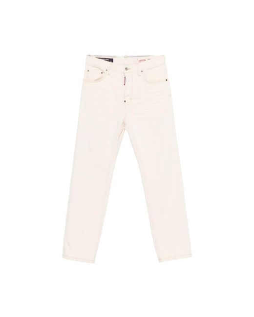 DSquared² Gerades Jeans in White für Herren