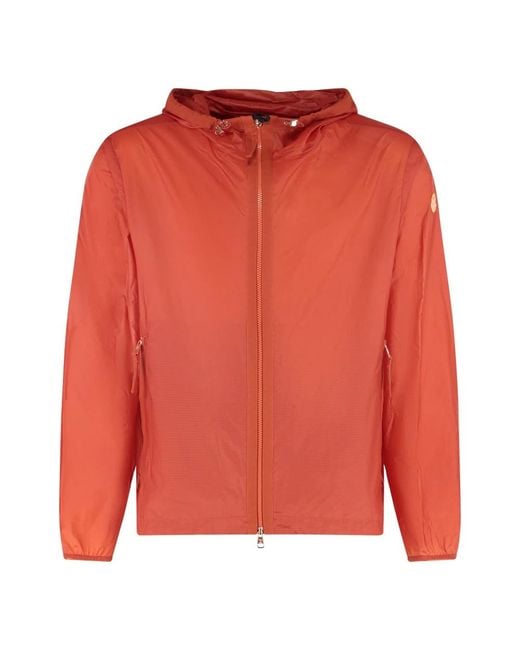 Moncler Hamlin Kapuzen-Windbreaker in Orange für Herren