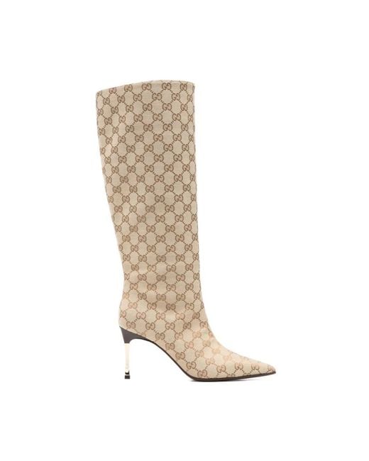 Gucci Schoenen ,Katoen Bombshell Boot in het Natural