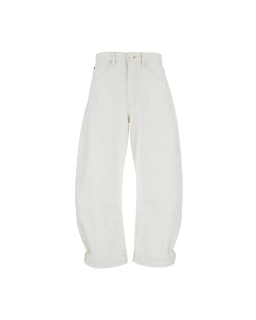 FRAME White Loose Fit Jeans