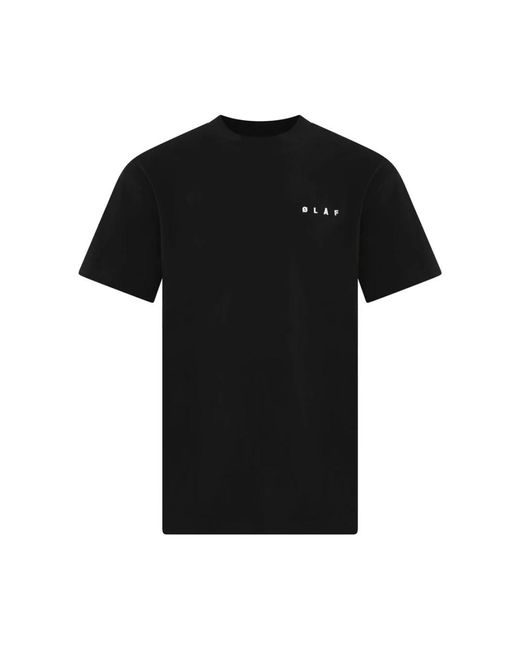Olaf Hussein Ink Logo T-Shirt Schwarz in Black für Herren