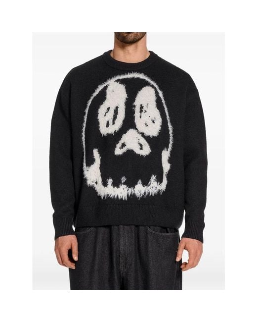 Y-3 Black Round-Neck Knitwear for men
